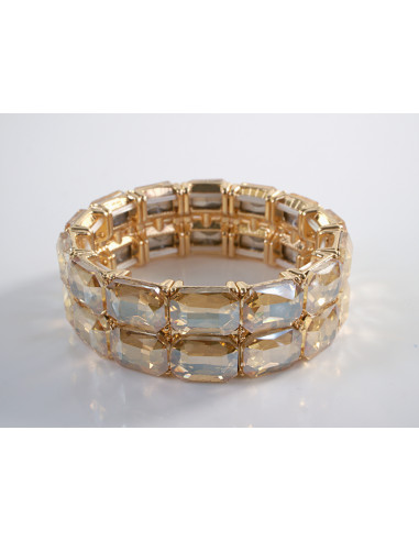 Bransoletka Kryształowa na rękę DUŻE KRYSZTAŁY...