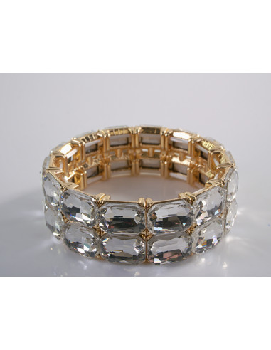 Bransoletka Kryształowa na rękę DUŻE KRYSZTAŁY...