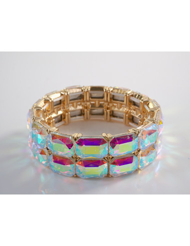 Bransoletka Kryształowa na rękę DUŻE KRYSZTAŁY...