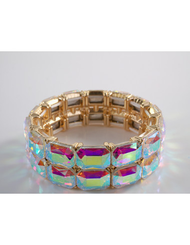 Bransoletka Kryształowa na rękę DUŻE KRYSZTAŁY...