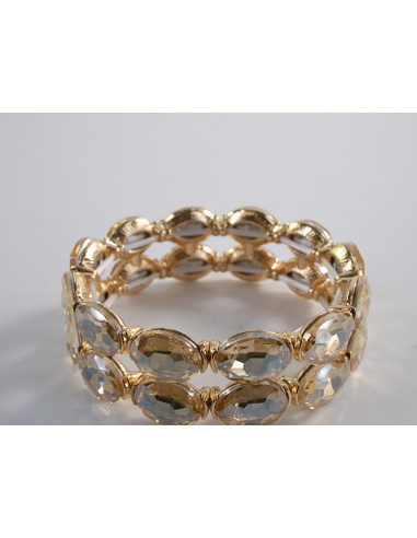 Bransoletka Kryształowa na rękę DUŻE KRYSZTAŁY...