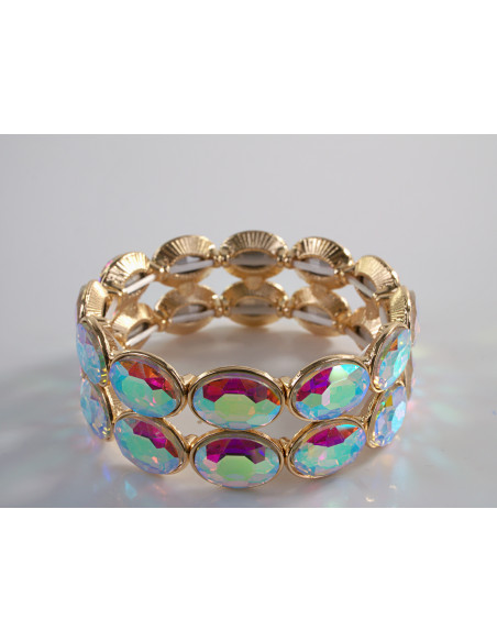 Bransoletka Kryształowa na rękę DUŻE KRYSZTAŁY  Lolita Accessories CRYSTAL AB