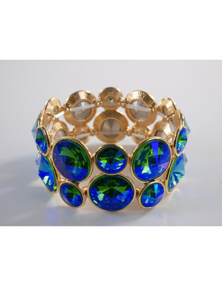 Bransoletka Kryształowa na rękę KRYSZTAŁY Lolita Accessories NIEBIESKI AB