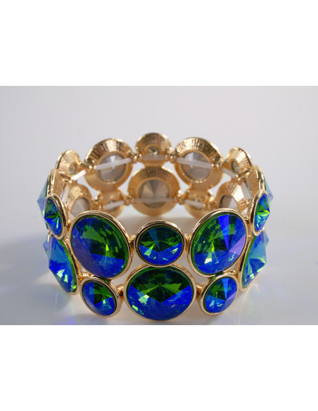 Bransoletka Kryształowa na rękę KRYSZTAŁY Lolita Accessories NIEBIESKI AB