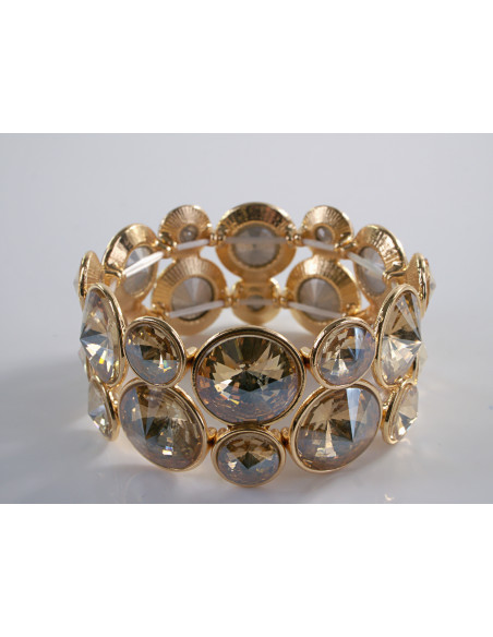 Bransoletka Kryształowa na rękę KRYSZTAŁY Lolita Accessories ZŁOTY