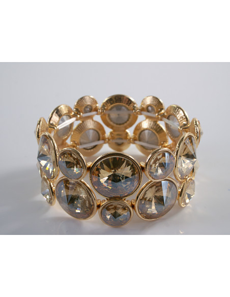 Bransoletka Kryształowa na rękę KRYSZTAŁY Lolita Accessories ZŁOTY