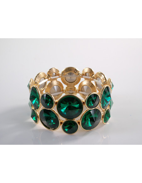 Bransoletka Kryształowa na rękę KRYSZTAŁY Lolita Accessories ZIELONY