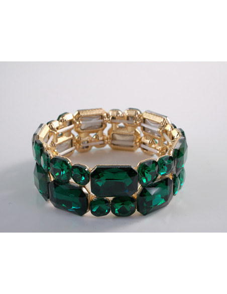 Bransoletka Kryształowa na rękę KRYSZTAŁY Lolita Accessories ZIELONY