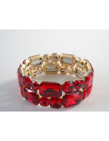 Bransoletka Kryształowa na rękę KRYSZTAŁY Lolita Accessories CZERWONY