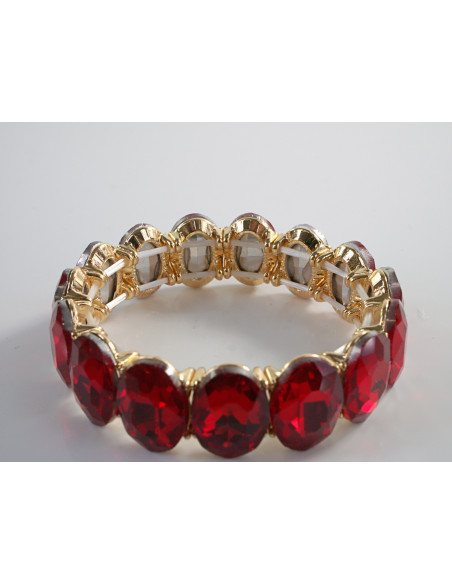 Bransoletka Kryształowa na rękę KRYSZTAŁY Lolita Accessories CZERWONY