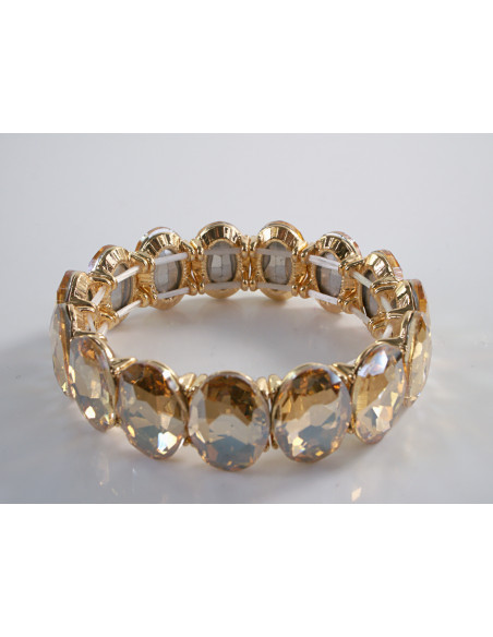 Bransoletka Kryształowa na rękę KRYSZTAŁY Lolita Accessories ZŁOTY