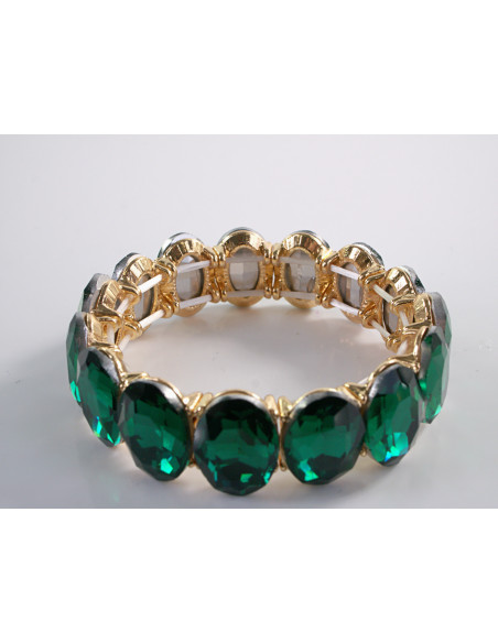 Bransoletka Kryształowa na rękę KRYSZTAŁY Lolita Accessories ZIELONY
