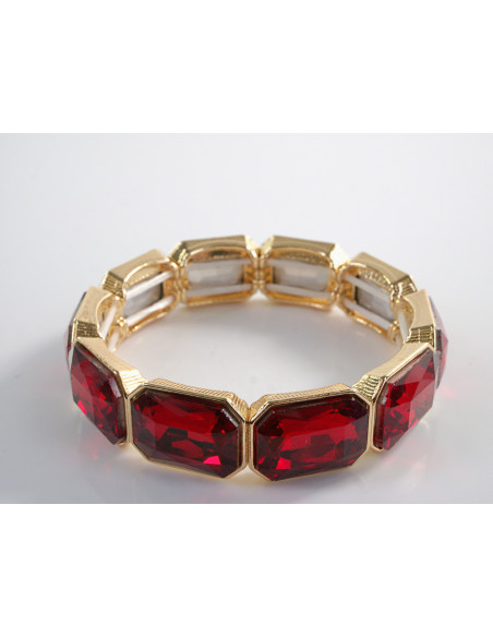 Bransoletka Kryształowa na rękę KRYSZTAŁY Lolita Accessories CZERWONY