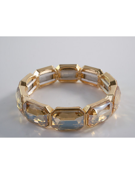 Bransoletka Kryształowa na rękę KRYSZTAŁY Lolita Accessories ZŁOTY