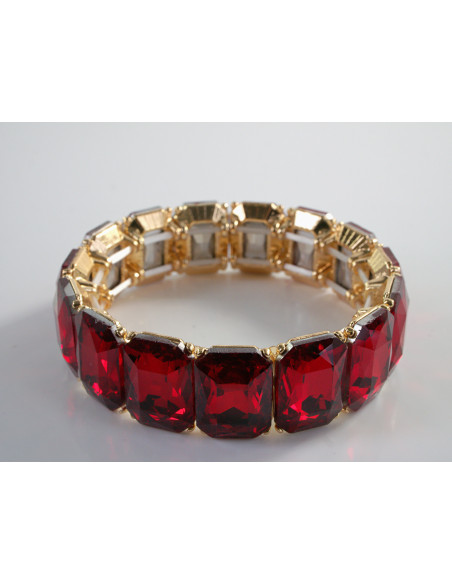 Bransoletka Kryształowa na rękę KRYSZTAŁY Lolita Accessories CZERWONY