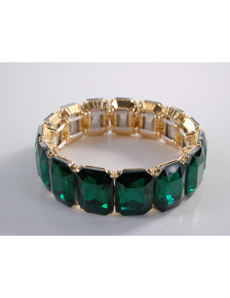 Bransoletka Kryształowa na rękę KRYSZTAŁY Lolita Accessories ZIELONY