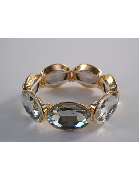 Bransoletka Kryształowa na rękę KRYSZTAŁY ELIPSY Lolita Accessories CRYSTAL