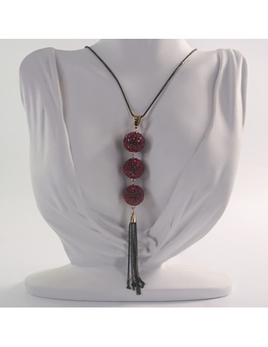 NASZYJNIK DŁUGI WISIOR  MEDALION Lolita...