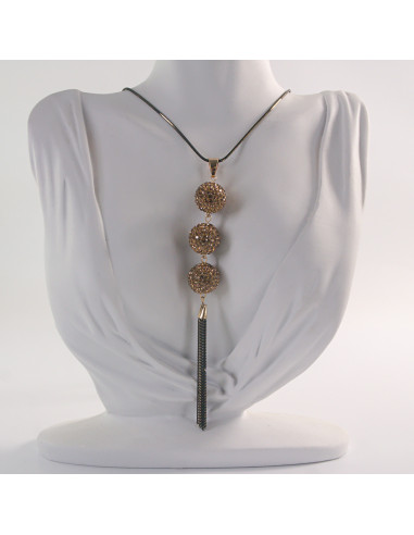 NASZYJNIK DŁUGI WISIOR  MEDALION Lolita...