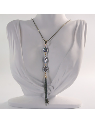 NASZYJNIK DŁUGI WISIOR  MEDALION Lolita...