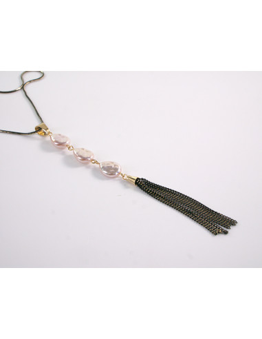 NASZYJNIK DŁUGI WISIOR  MEDALION Lolita...