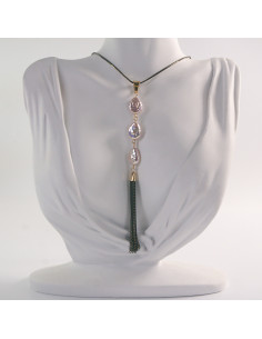 NASZYJNIK DŁUGI WISIOR  MEDALION Lolita Akcesoria PERŁOWE... 2