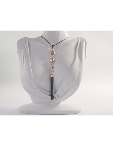 NASZYJNIK DŁUGI WISIOR  MEDALION Lolita...