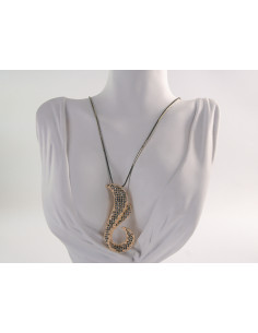 NASZYJNIK DŁUGI WISIOR MEDALION Lolita Akcesoria...