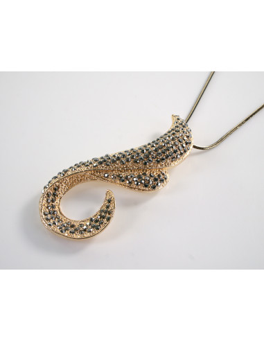 NASZYJNIK DŁUGI WISIOR MEDALION Lolita...