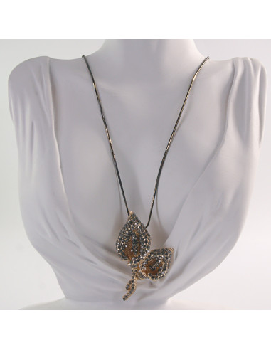 NASZYJNIK DŁUGI WISIOR MEDALION Lolita...