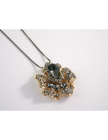 NASZYJNIK DŁUGI WISIOR MEDALION Lolita...