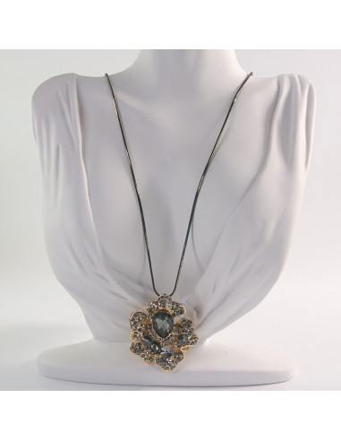 NASZYJNIK DŁUGI WISIOR MEDALION Lolita...