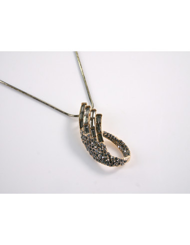 NASZYJNIK DŁUGI WISIOR MEDALION Lolita...