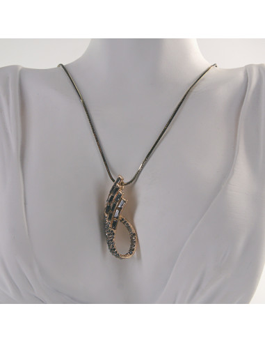 NASZYJNIK DŁUGI WISIOR MEDALION Lolita...