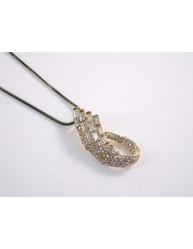 NASZYJNIK DŁUGI WISIOR MEDALION Lolita...