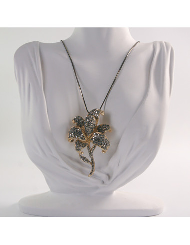 NASZYJNIK DŁUGI WISIOR MEDALION Lolita...