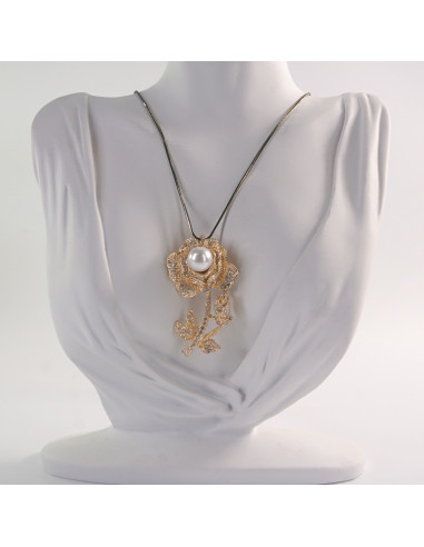 NASZYJNIK DŁUGI WISIOR MEDALION Lolita...