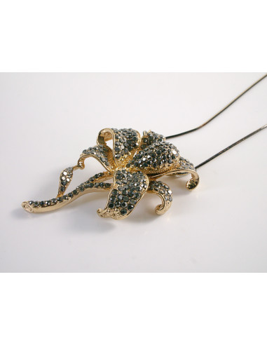 NASZYJNIK DŁUGI WISIOR MEDALION Lolita...