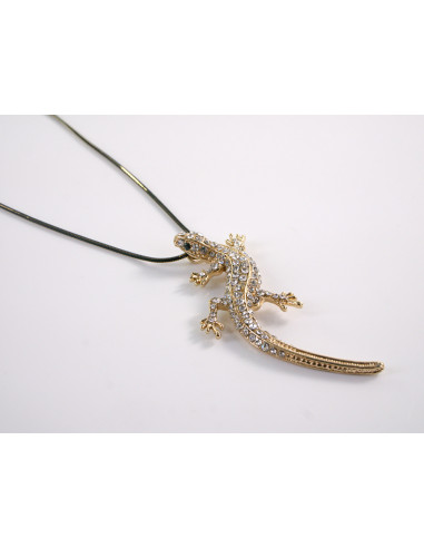 NASZYJNIK DŁUGI WISIOR MEDALION Lolita...