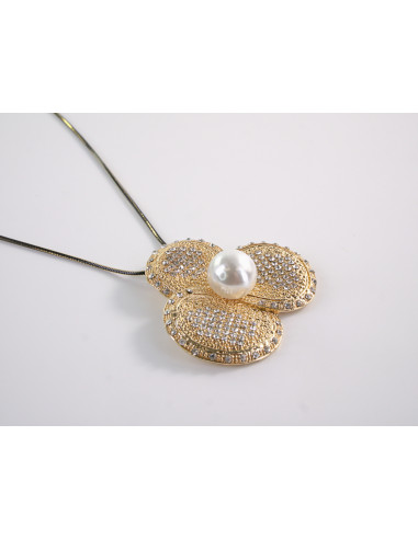 NASZYJNIK DŁUGI WISIOR MEDALION Lolita...