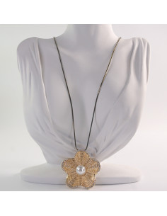 NASZYJNIK DŁUGI WISIOR MEDALION Lolita Akcesoria ZŁOTY...
