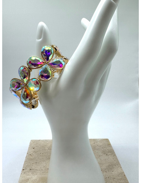 Bransoletka na rękę duże Kryształy Lolita Accessories CRYSTAL AB