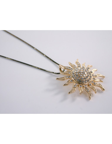 NASZYJNIK DŁUGI WISIOR MEDALION Lolita...