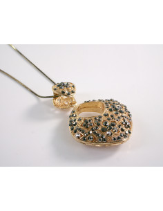 NASZYJNIK DŁUGI WISIOR MEDALION Lolita Akcesoria ZŁOTY...