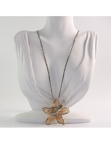 NASZYJNIK DŁUGI WISIOR MEDALION Lolita...