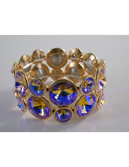 Bransoletka Kryształowa na rękę KRYSZTAŁY Lolita Accessories RÓŻOWY AB