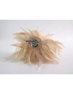 KWIAT Z PIÓR BROSZKA PRZYPINKA LOLITA AKCESORIA 14 cm... 2