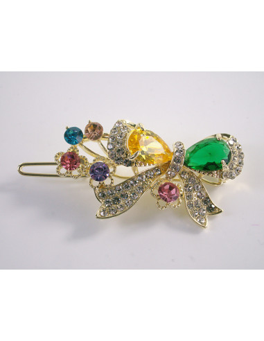 SPINKA  do włosów KOKARDKA Z KRYSZTAŁKAMI...