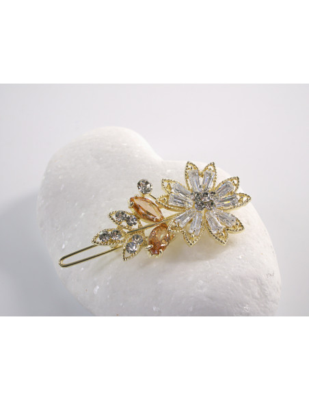 SPINKA  do włosów KWIATEK KWIAT Z KRYSZTAŁKAMI  Lolita Akcesoria