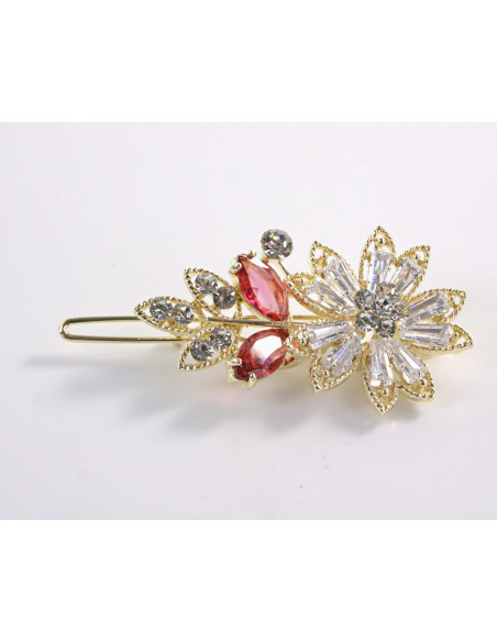 SPINKA  do włosów KWIATEK KWIAT Z KRYSZTAŁKAMI  Lolita Akcesoria